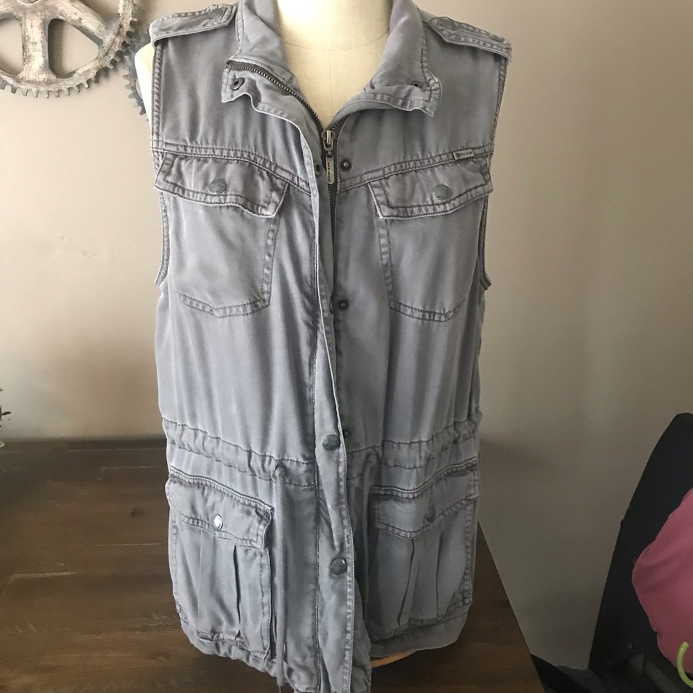 Faux jean vest